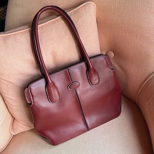 Tod’s Burgundy Tote Purse